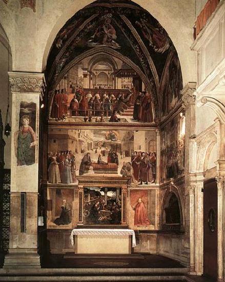 GHIRLANDAIO, Domenico View of the Sassetti Chapel oil painting picture